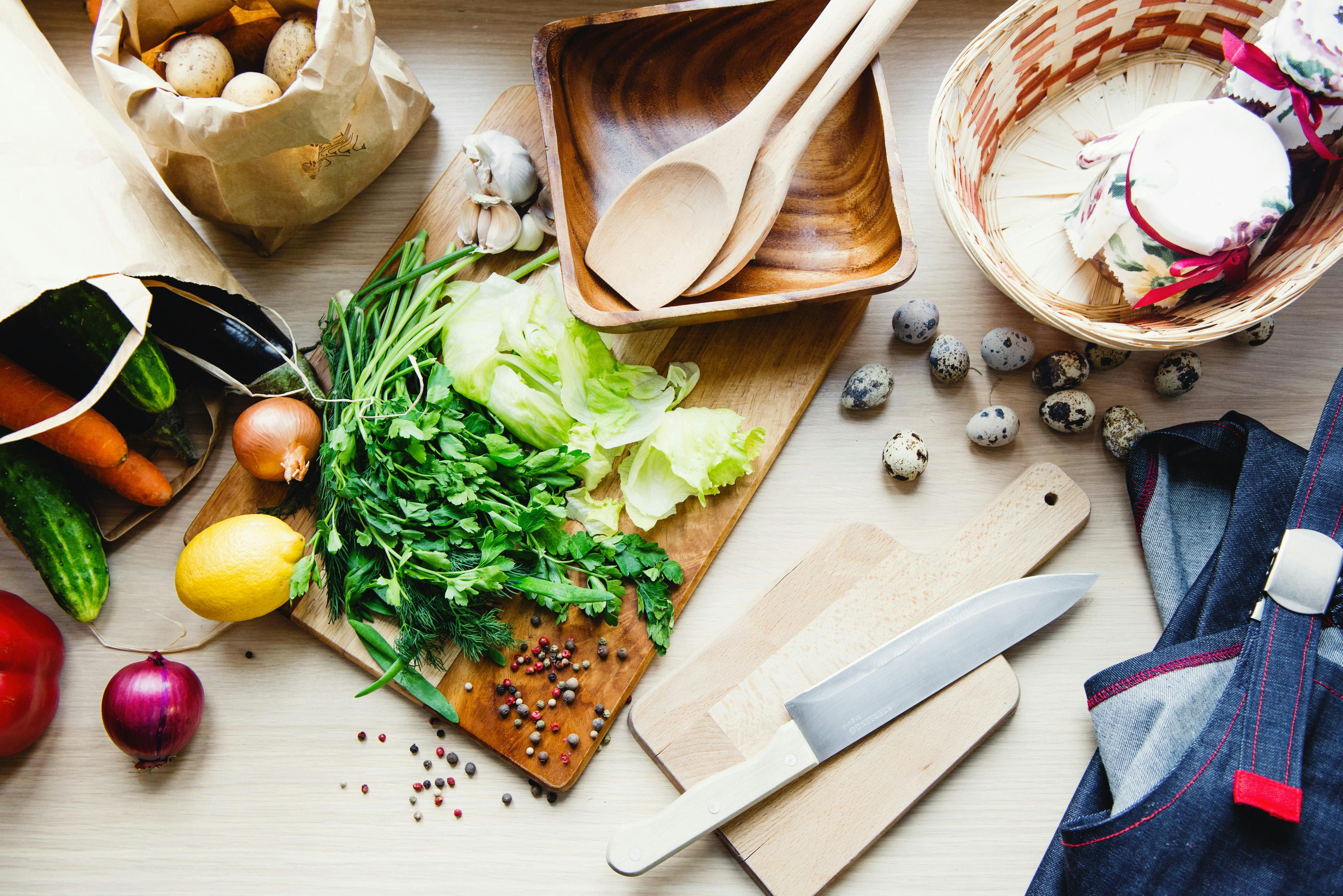 an image of vegetables on a chopping board